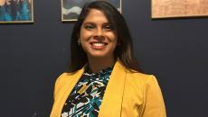 Rachini Ahmadi-Moosavi of UNC Health discussing AI governance