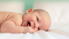Baby lying down