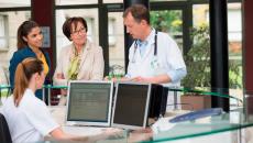 Healthcare team meeting
