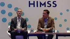 Lawyers Matthew Fisher, left, and Oliver Kim discuss the legal landscape in healthcare post-Dobbs at the HIMSS23 Global Conference in Chicago on Tuesday.