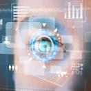 medical data over an eye