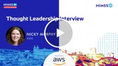 AWS' International Government Health Lead, Nicky Murphy AWS' International Government Health Lead, Nicky Murphy