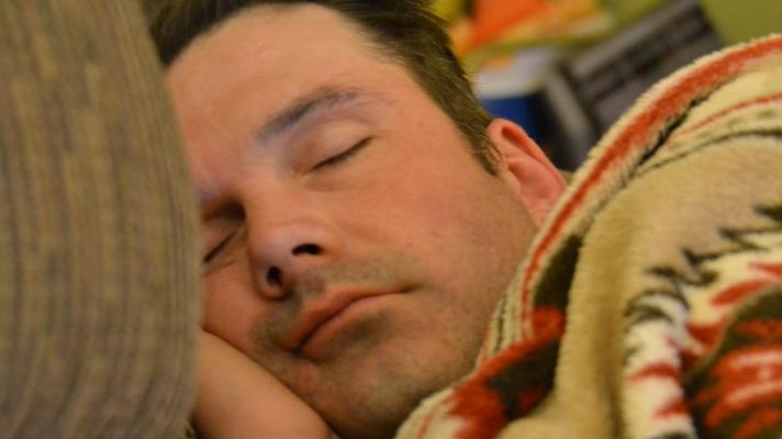 A person sleeping