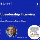 Tim Morris, commercial portfolio and partnerships director at Elsevier, and Dillan Yogendra