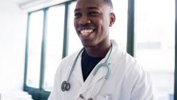 Smiling doctor
