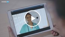 Medical video call on tablet Medical video call on tablet